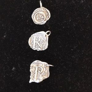 Sterling Silver Letter charms